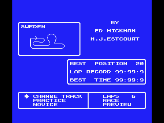 Speed King screenshot 2 for MSX